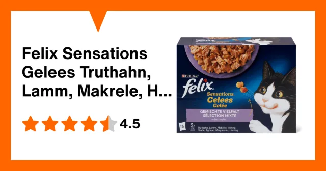 Immagine del prodotto Felix Sensations Gelees Truthahn, Lamm, Makrele, Hering