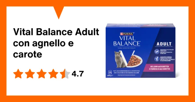 Produktbild zu Vital Balance Adult con agnello e carote