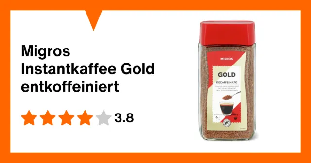 Immagine del prodotto Migros Instantkaffee Gold entkoffeiniert