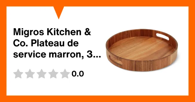 Image du produit Migros Kitchen & Co. Plateau de service marron, 35 x 5 cm