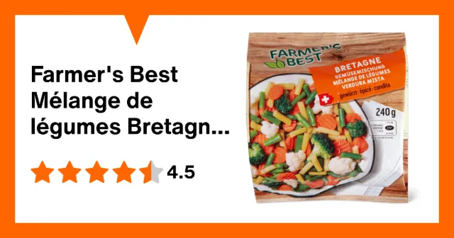 Image du produit Farmer's Best Mélange de légumes Bretagne épicé