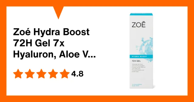 Image du produit Zoé Hydra Boost 72H Gel 7x Hyaluron, Aloe Vera