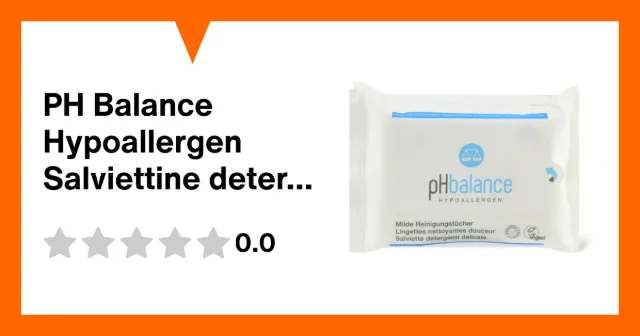 Immagine del prodotto PH Balance Hypoallergen Salviettine detergenti delicate
