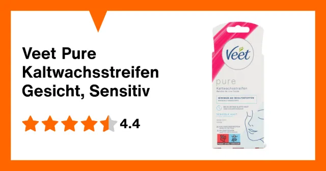 Produktbild zu Veet Pure Kaltwachsstreifen Gesicht, Sensitiv
