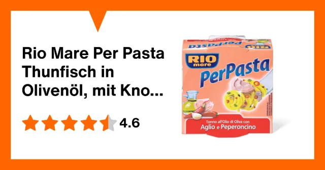 Image du produit Rio Mare Per Pasta Thunfisch in Olivenöl, mit Knoblauch und Chili
