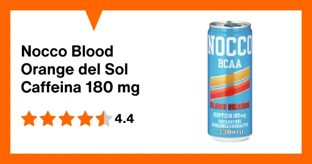 Immagine del prodotto Nocco Blood Orange del Sol Caffeina 180 mg