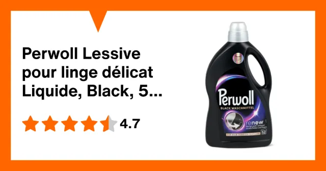 Image du produit Perwoll Lessive pour linge délicat Liquide, Black, 52 lavages