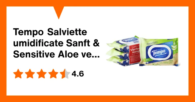 Image du produit Tempo Salviette umidificate Sanft & Sensitive Aloe vera