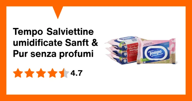 Image du produit Tempo Salviettine umidificate Sanft & Pur senza profumi