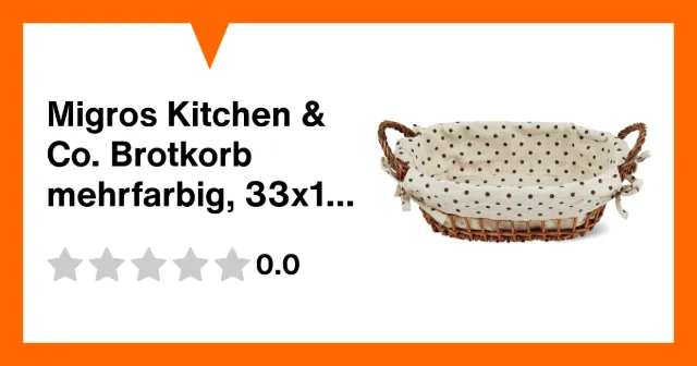 Produktbild zu Migros Kitchen & Co. Brotkorb mehrfarbig, 33x19.5x13 cm