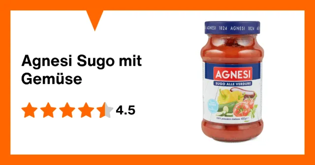 Produktbild zu Agnesi Sugo mit Gemüse