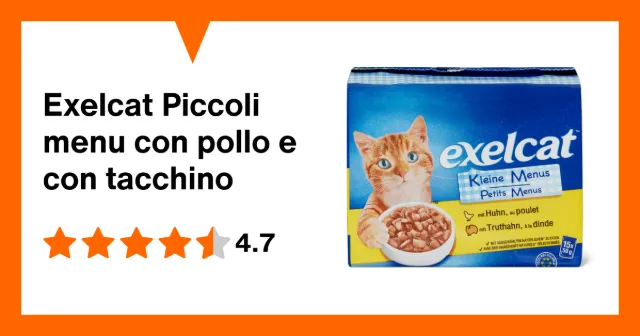 Image du produit Exelcat Piccoli menu con pollo e con tacchino
