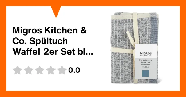 Image du produit Migros Kitchen & Co. Spültuch Waffel 2er Set blau