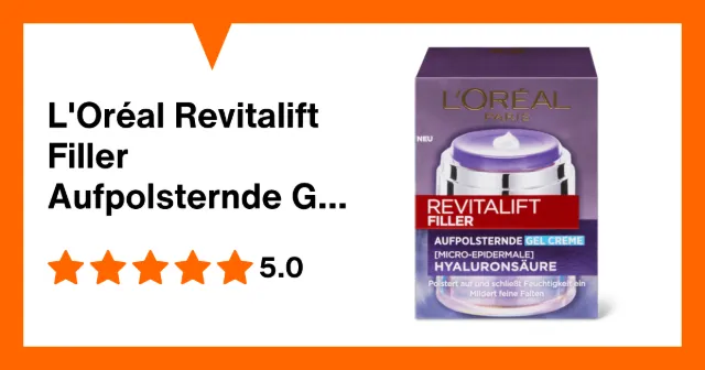 Image du produit L'Oréal Revitalift Filler Aufpolsternde Gel Creme