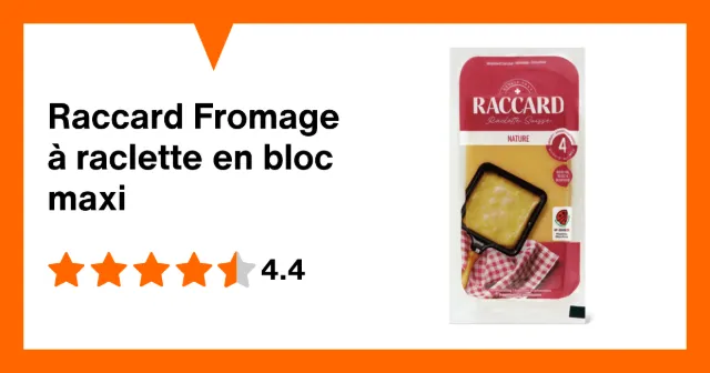 Image du produit Raccard Fromage à raclette en bloc maxi