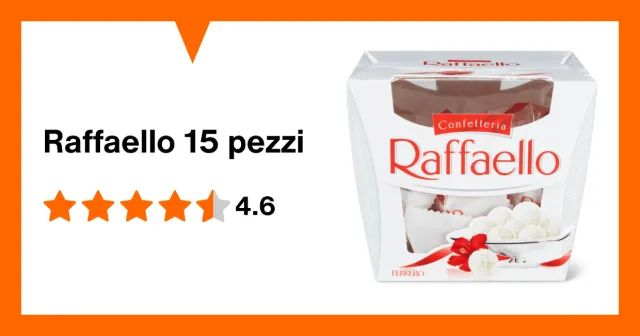 Image du produit Raffaello 15 pezzi