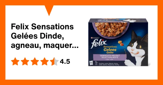 Immagine del prodotto Felix Sensations Gelées Dinde, agneau, maquereau, hareng