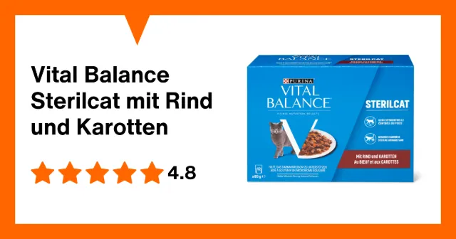 Produktbild zu Vital Balance Sterilcat mit Rind und Karotten