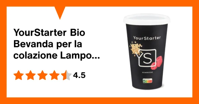 Produktbild zu YourStarter Bio Bevanda per la colazione Lampone