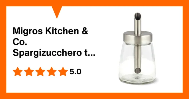 Produktbild zu Migros Kitchen & Co. Spargizucchero trasparente, 6,5 x 12,1 cm
