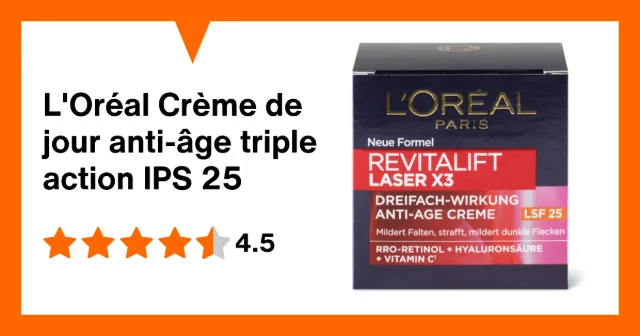 Image du produit L'Oréal Crème de jour anti-âge triple action IPS 25