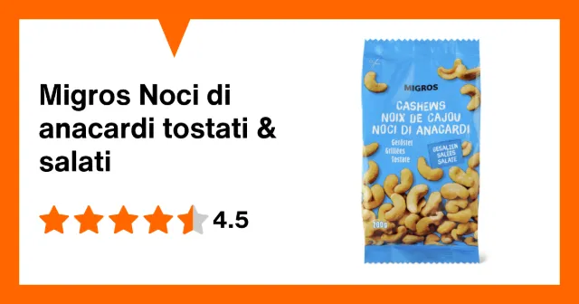 Immagine del prodotto Migros Noci di anacardi tostati & salati