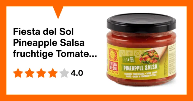 Image du produit Fiesta del Sol Pineapple Salsa fruchtige Tomatensauce, mild