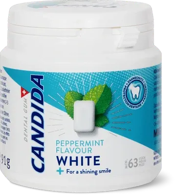 Immagine del prodotto Candida White Gomme da masticare Menta piperita