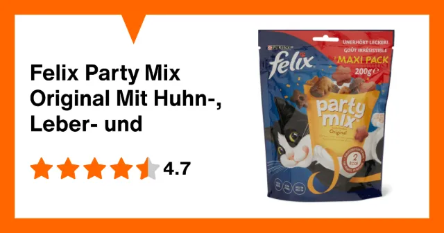 Produktbild zu Felix Party Mix Original Mit Huhn-, Leber- und Truthahngeschmack