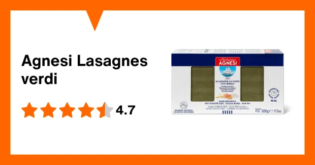 Produktbild zu Agnesi Lasagnes verdi
