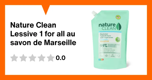 Image du produit Nature Clean Lessive 1 for all au savon de Marseille