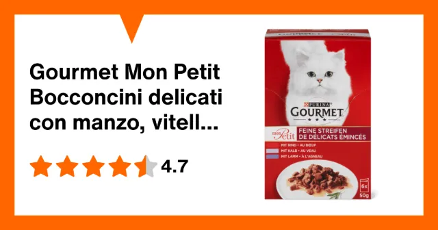 Image du produit Gourmet Mon Petit Bocconcini delicati con manzo, vitello e agnello