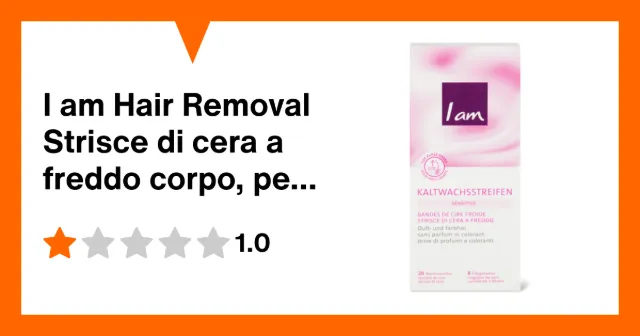 Image du produit I am Hair Removal Strisce di cera a freddo corpo, per pelli sensibili