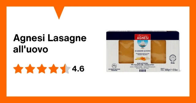 Produktbild zu Agnesi Lasagne all'uovo