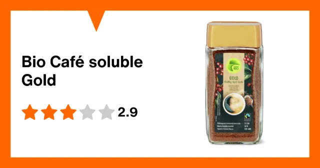 Image du produit Bio Café soluble Gold