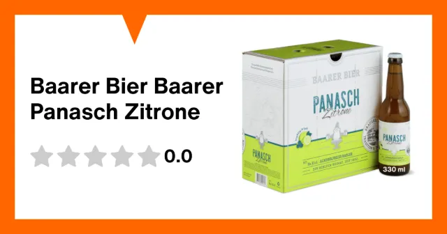 Image du produit Baarer Bier Baarer Panasch Zitrone