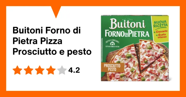 Immagine del prodotto Buitoni Forno di Pietra Pizza Prosciutto e pesto