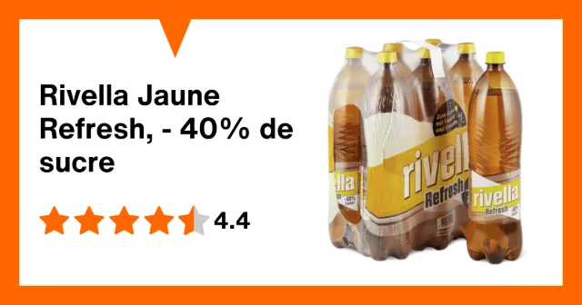 Image du produit Rivella Jaune Refresh, - 40% de sucre