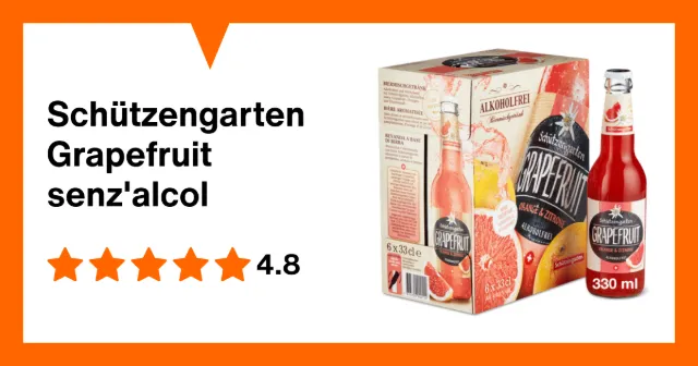 Produktbild zu Schützengarten Grapefruit senz'alcol