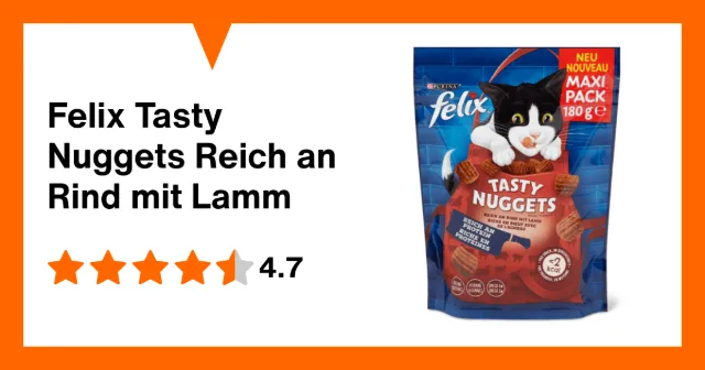 Immagine del prodotto Felix Tasty Nuggets Reich an Rind mit Lamm