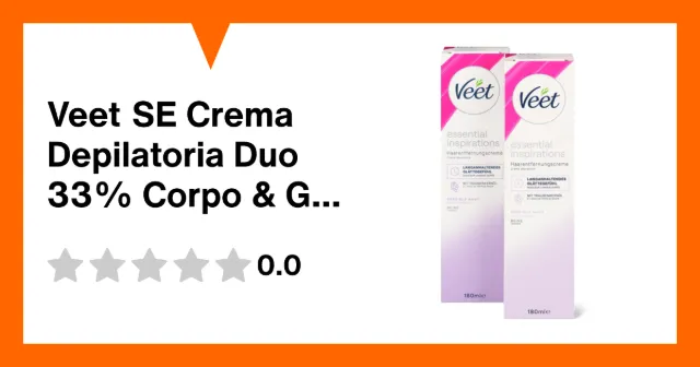 Immagine del prodotto Veet SE Crema Depilatoria Duo 33% Corpo & Gambes, Sensitive