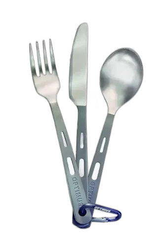 Produktbild zu Optimus Titanium 3-Teilig Campingbesteck