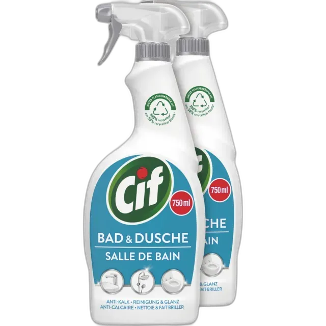 Image du produit Cif spray bain douche 2 x 750 ml