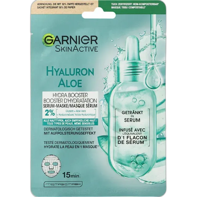 Produktbild zu Garnier SkinActive Hydra Bomb Tuchmaske Hyaluronsäure & Aloe Vera