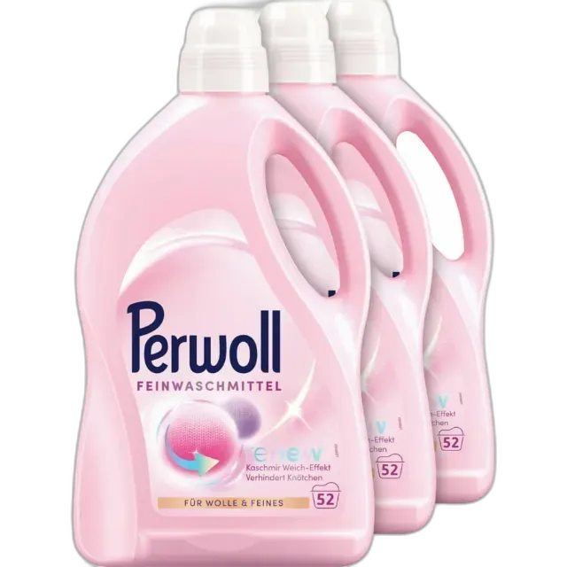 Immagine del prodotto Perwoll Detergente liquido per lana e capi delicati 3 x 52 lavaggi