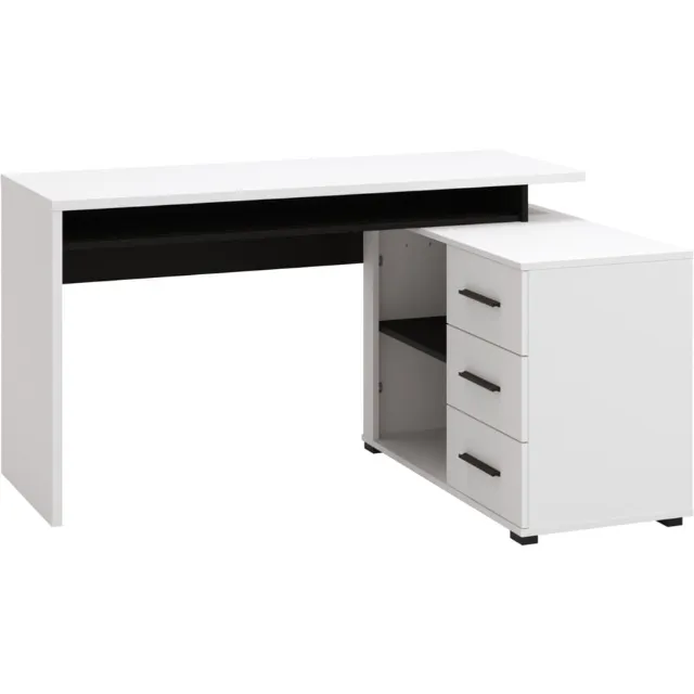 Produktbild zu Schreibtisch Arhimed Dekor weiss 137,5 x 75 x 101,5 cm