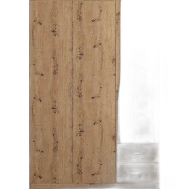 Produktbild zu Drehtürenschrank Case Dekor-Druck Eiche Artisan 136 x 197 x 54 cm, mit Spiegel