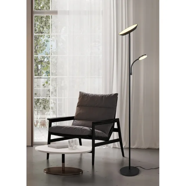 Image du produit LED lampadaire Specter, noir à intensité variable