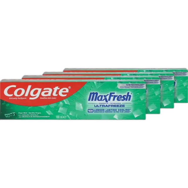 Produktbild zu Colgate Zahnpasta Fresh Clean Mint 4 x 100 ml