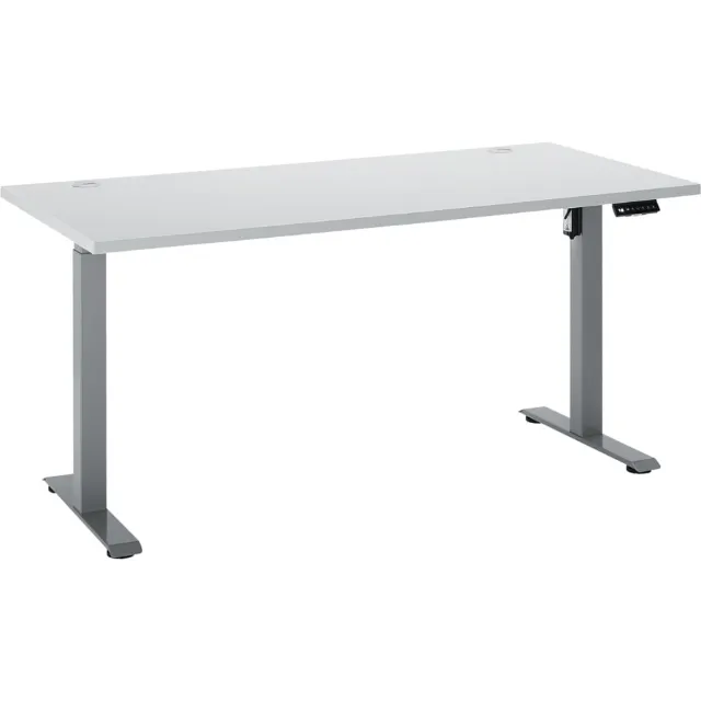 Immagine del prodotto Scrivania Fly decor grigio chiaro regolabile elettricamente in altezza 160 x 75-118 x 77 cm